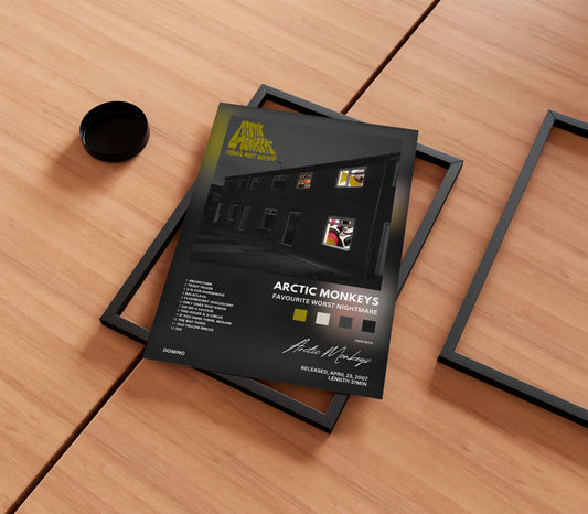 Arctic Monkeys 'Favourite Worst Nightmare' Album Poster