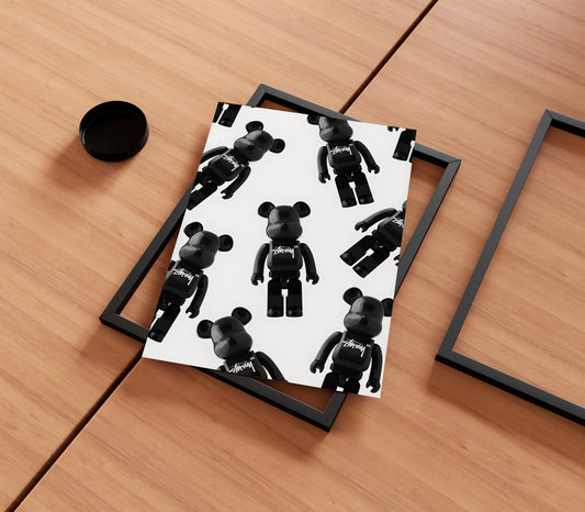 Bearbrick x Stussy Poster