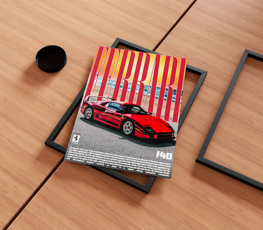 Ferrari F40 Poster