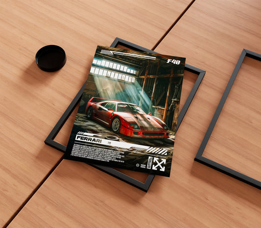 Ferrari F40 Poster