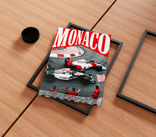 Ferrari x Monaco Poster