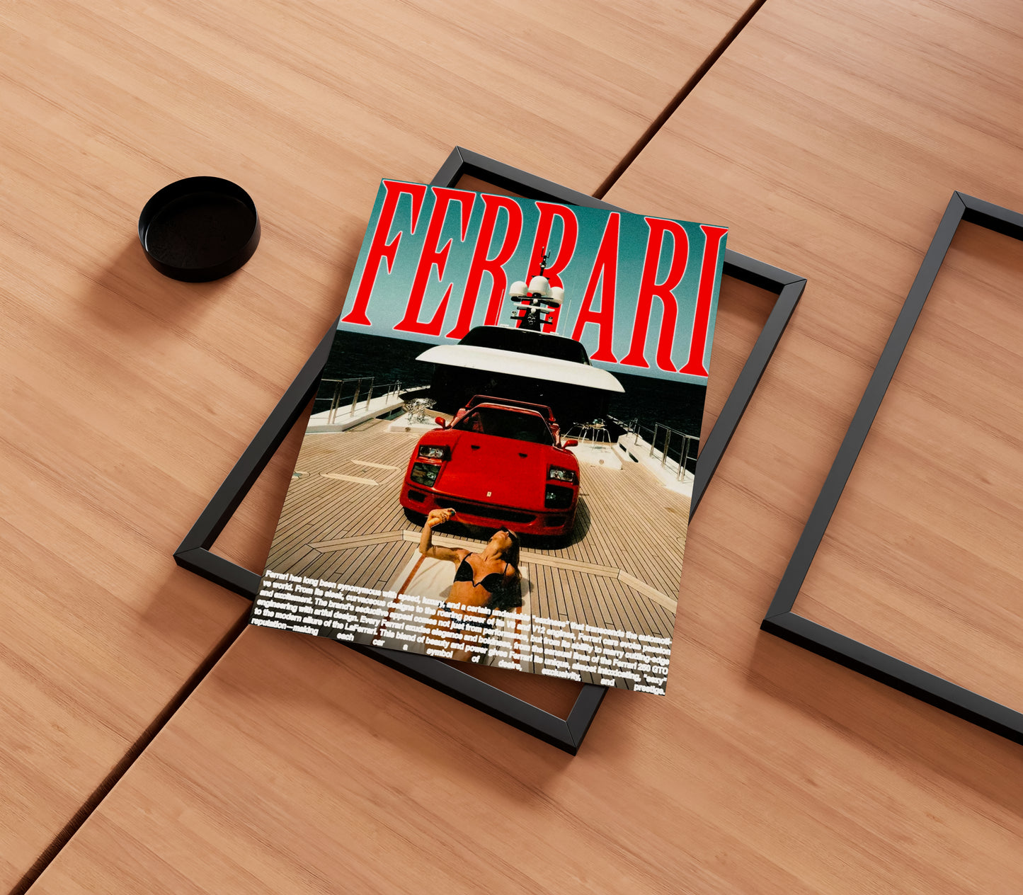 Ferrari x Yacht Poster