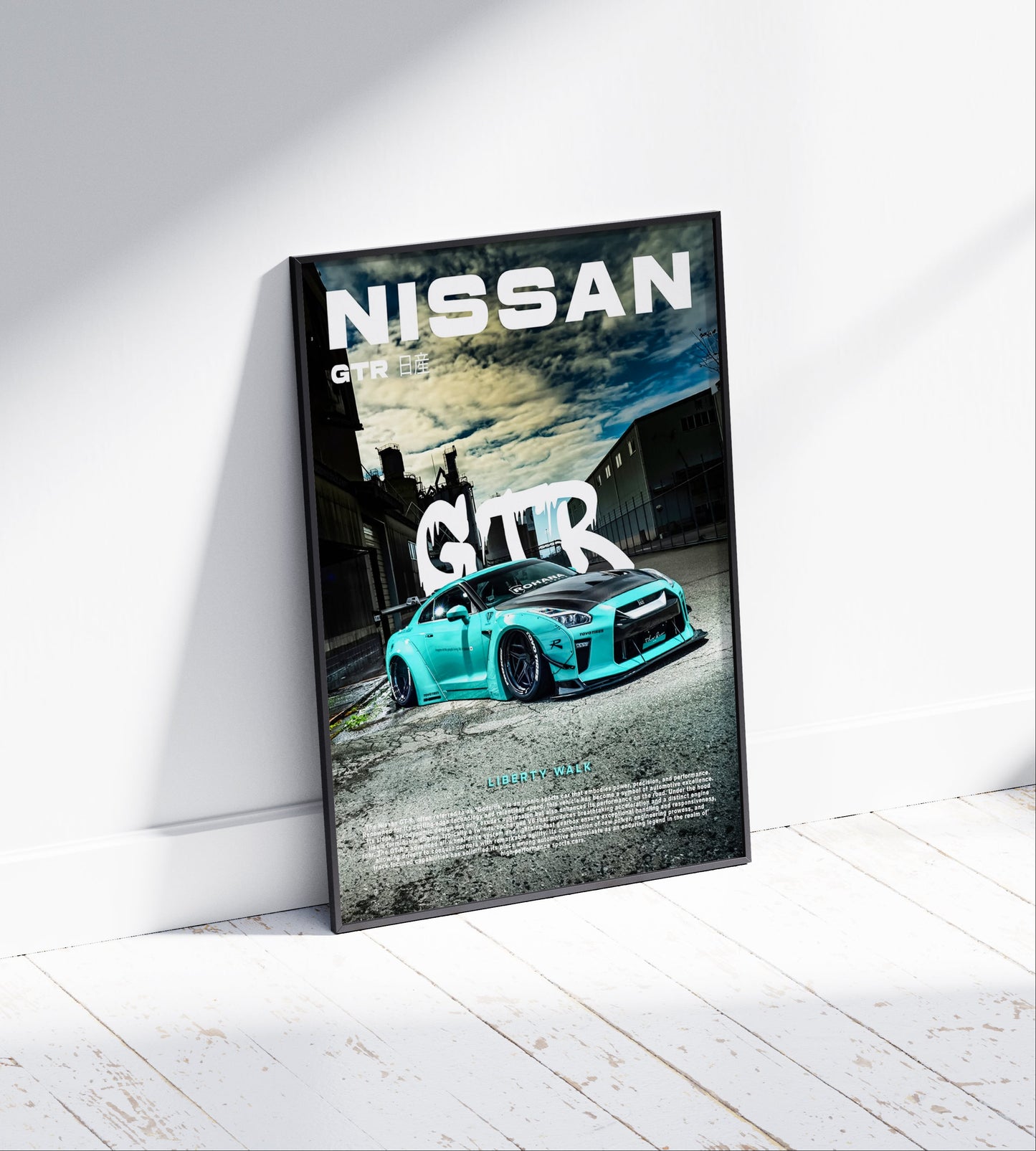 Nissan GTR Widebody Libertywalk Poster
