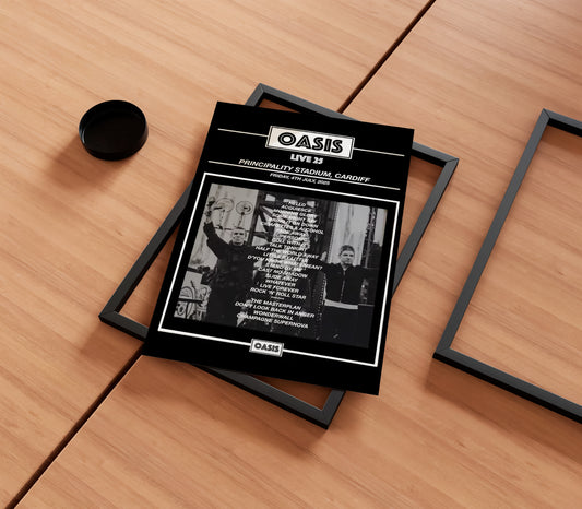 Oasis Live 'Cardiff 2025' Poster