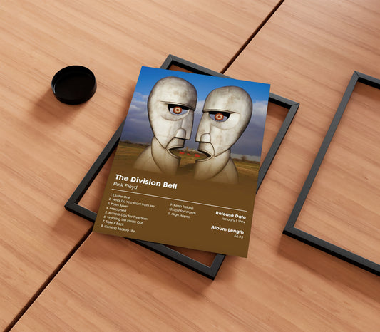 Pink Floyd 'The Division Bell' Album Poster