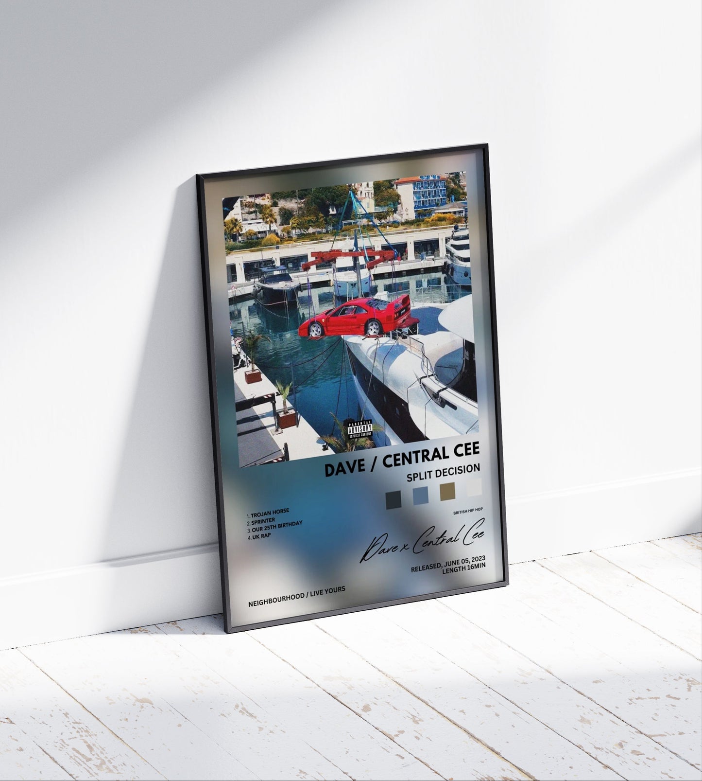Central Cee & Santan Dave 'Split Decision' Album Poster