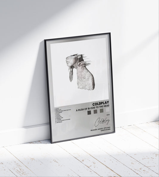 Coldplay 'A Rush Of Blood To The Head' Album Poster
