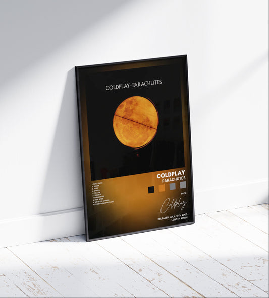 Coldplay 'Parachutes' Album Poster