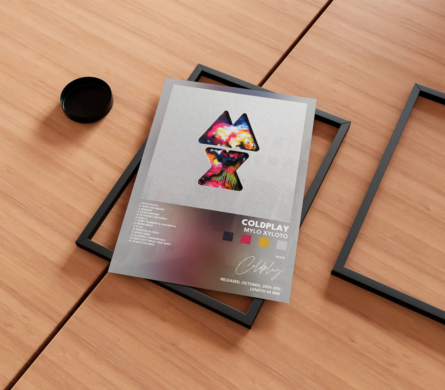 Coldplay 'Mylo Xyloto' Album Poster