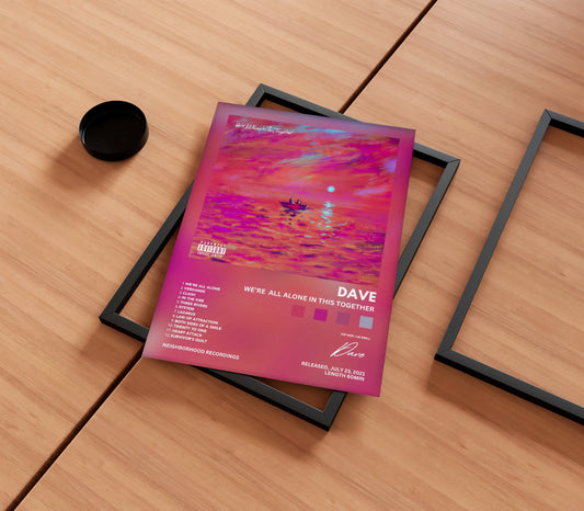 Santan Dave 'We're All Alone in This Together' Album Poster