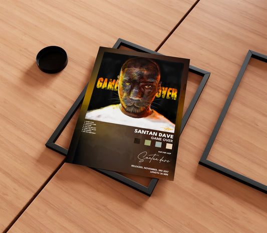 Santan Dave 'Game Over' Album Poster