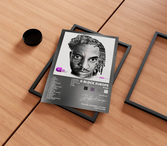D-Block Europe 'PTSD' Album Poster