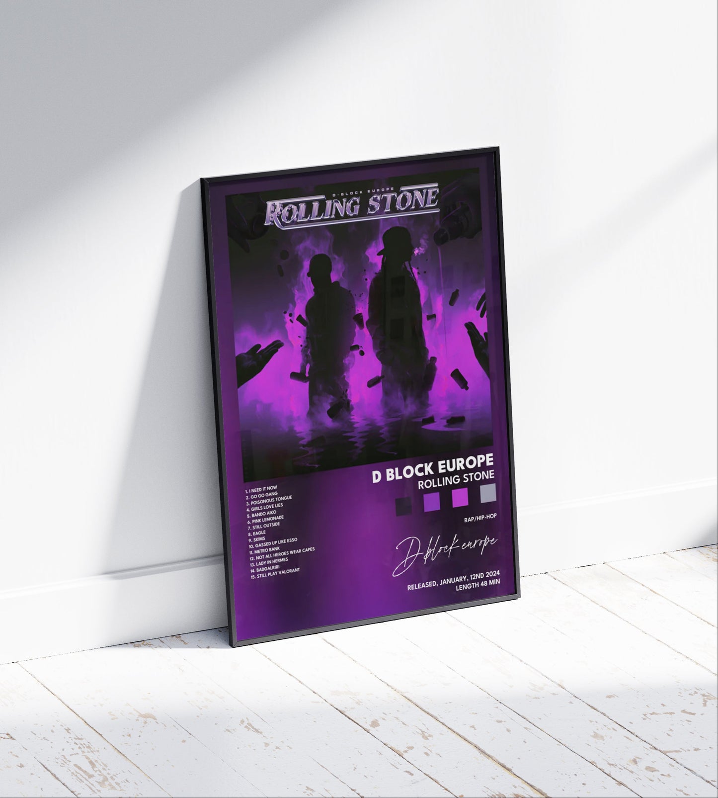 D-Block Europe 'Rolling Stone' Album Poster