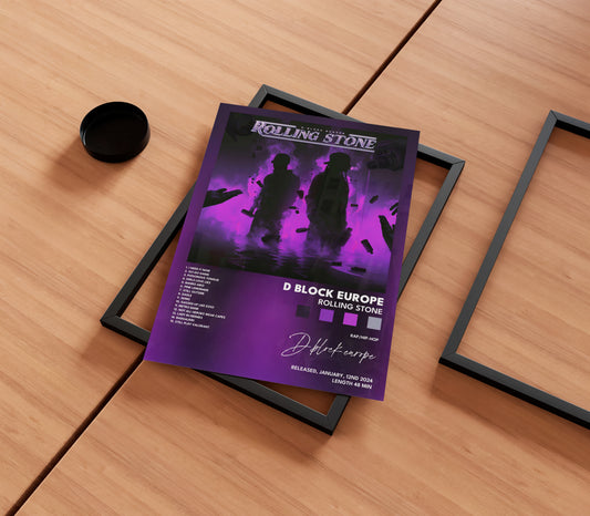 D-Block Europe 'Rolling Stone' Album Poster