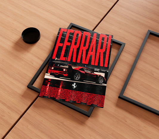 Ferrari Dark Poster
