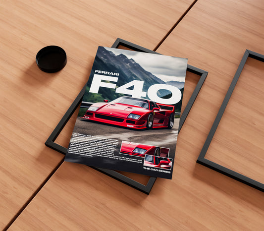 Ferrari F40 Poster