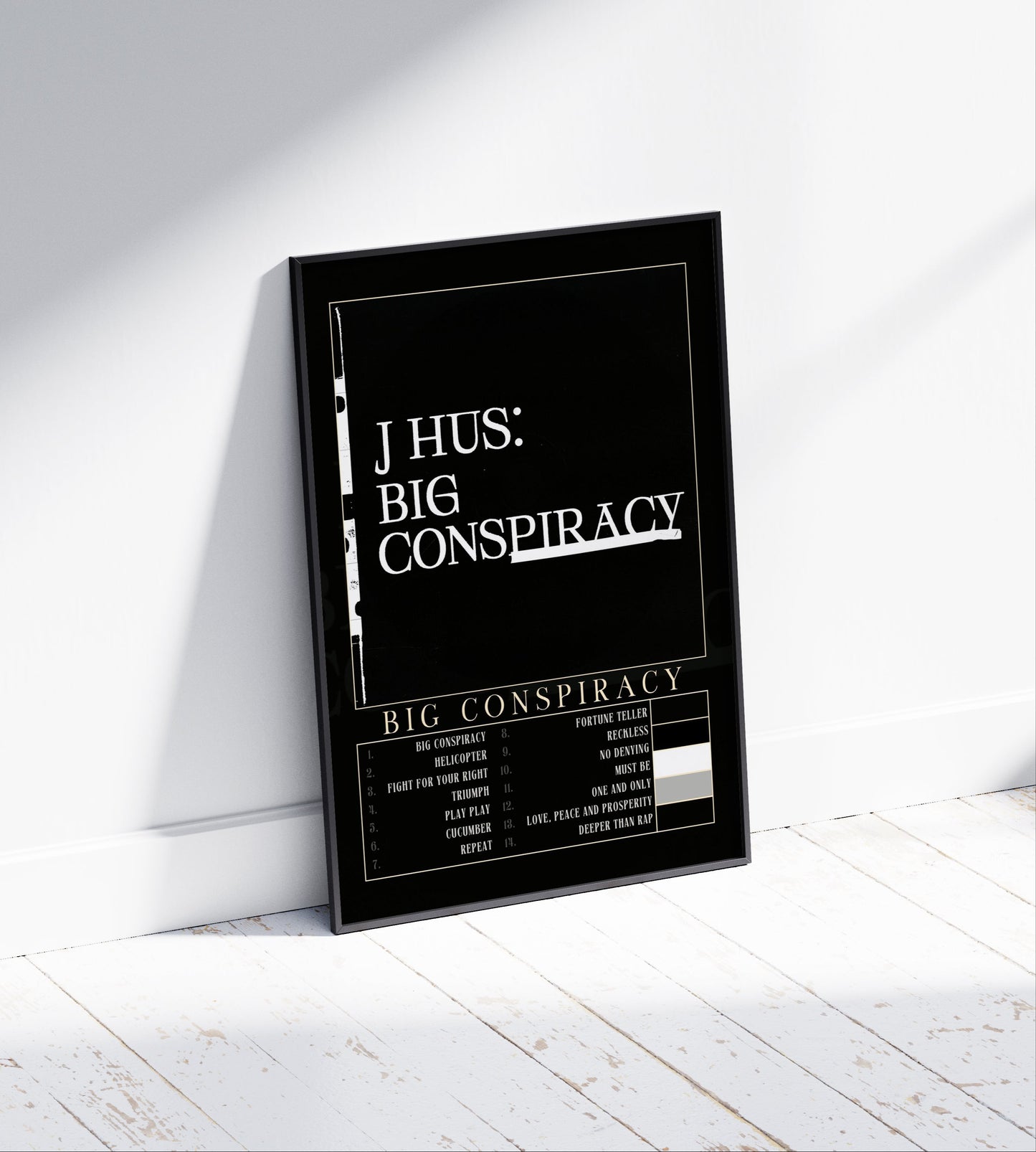J Hus 'Big Conspiracy' Album Poster