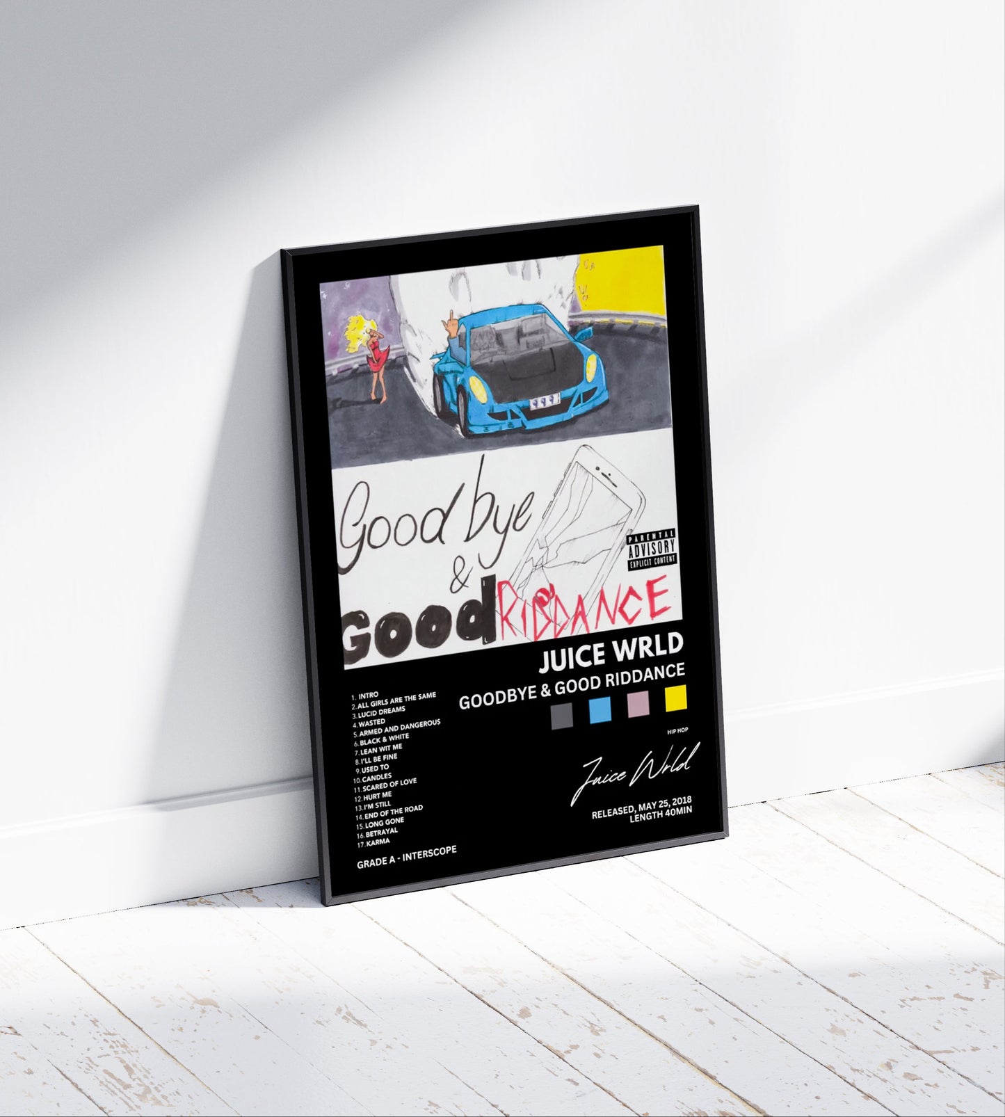 Juice Wrld 'Goodbye & Good Riddance' Album Poster