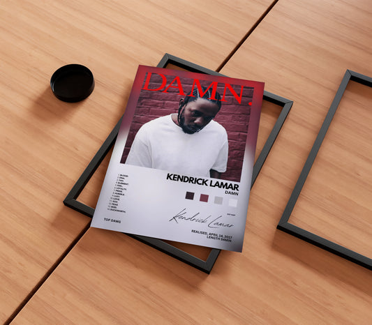Kendrick Lamar 'Damn' Album Poster