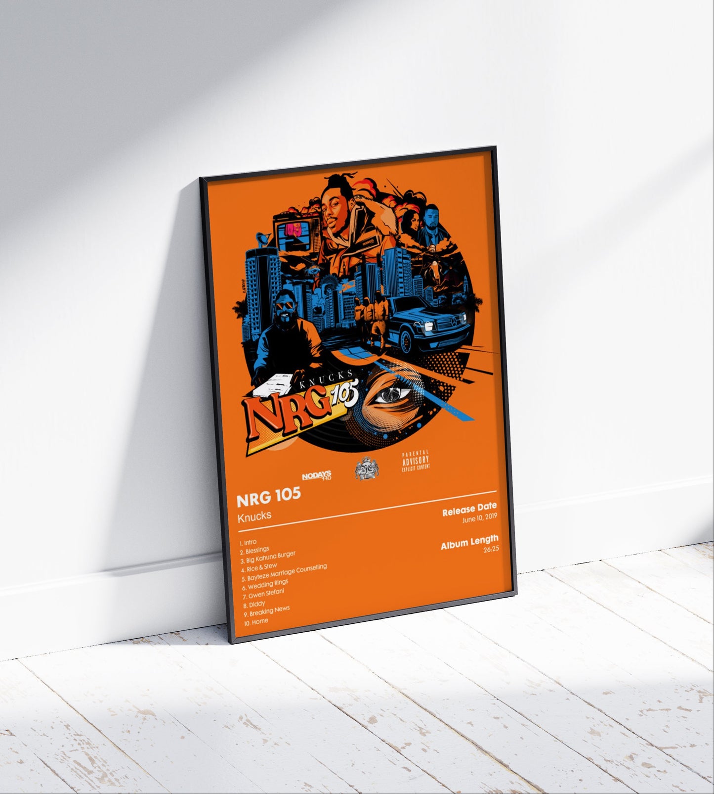 Knucks 'NRG 105' Album Poster