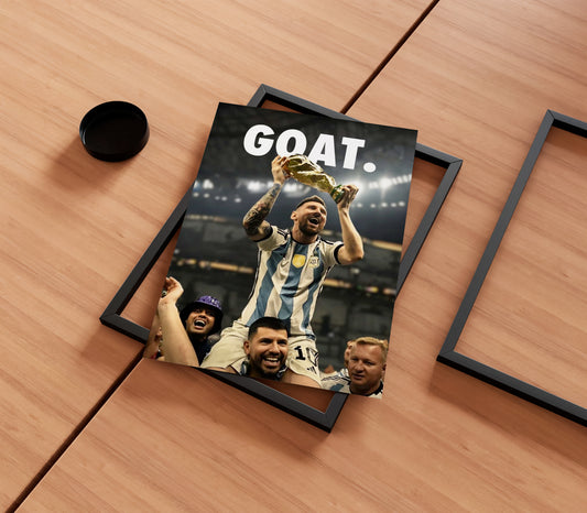 Lionel Messi 'GOAT' Poster