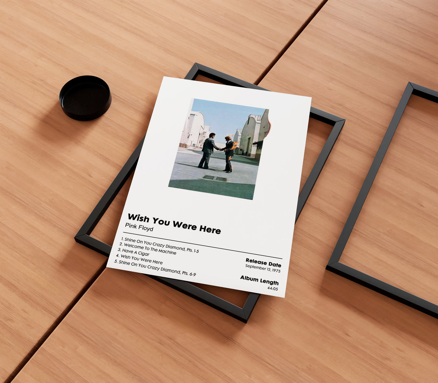 Pink Floyd 'Wish You Were Here' Album Poster