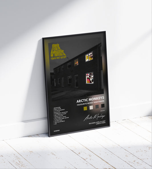 Arctic Monkeys 'Favourite Worst Nightmare' Album Poster