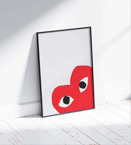 Comme des Garcons Heart Poster