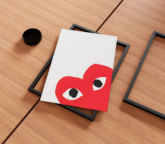 Comme des Garcons Heart Poster