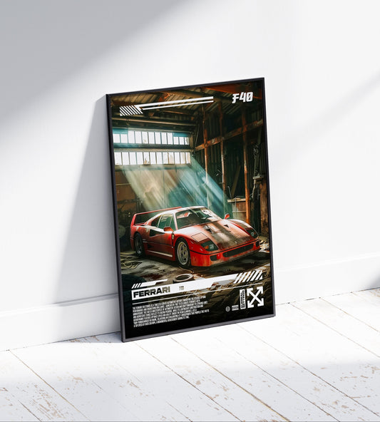 Ferrari F40 Poster