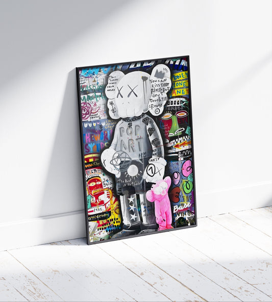 Kaws Pop Art Poster