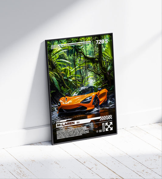 McLaren 720 S Rainforest Poster