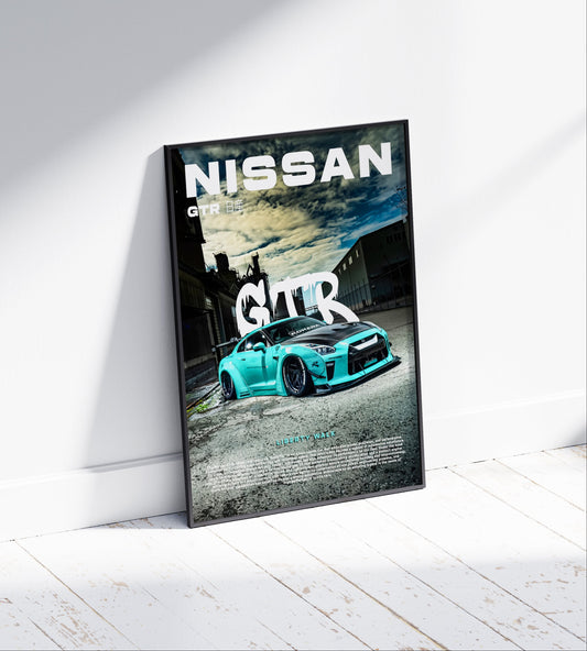 Nissan GTR Widebody Libertywalk Poster