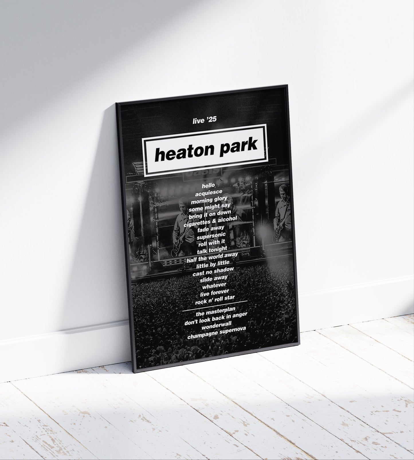 Oasis ' Heaton Park Live 25' Poster