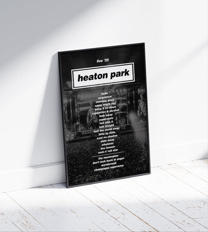 Oasis ' Heaton Park Live 25' Poster