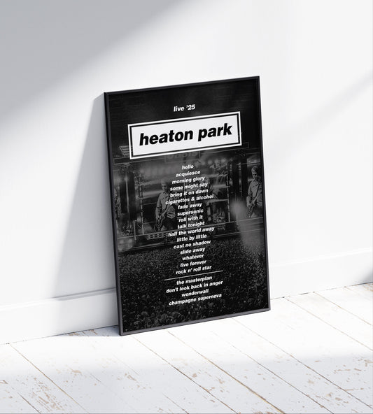 Oasis ' Heaton Park Live 25' Poster