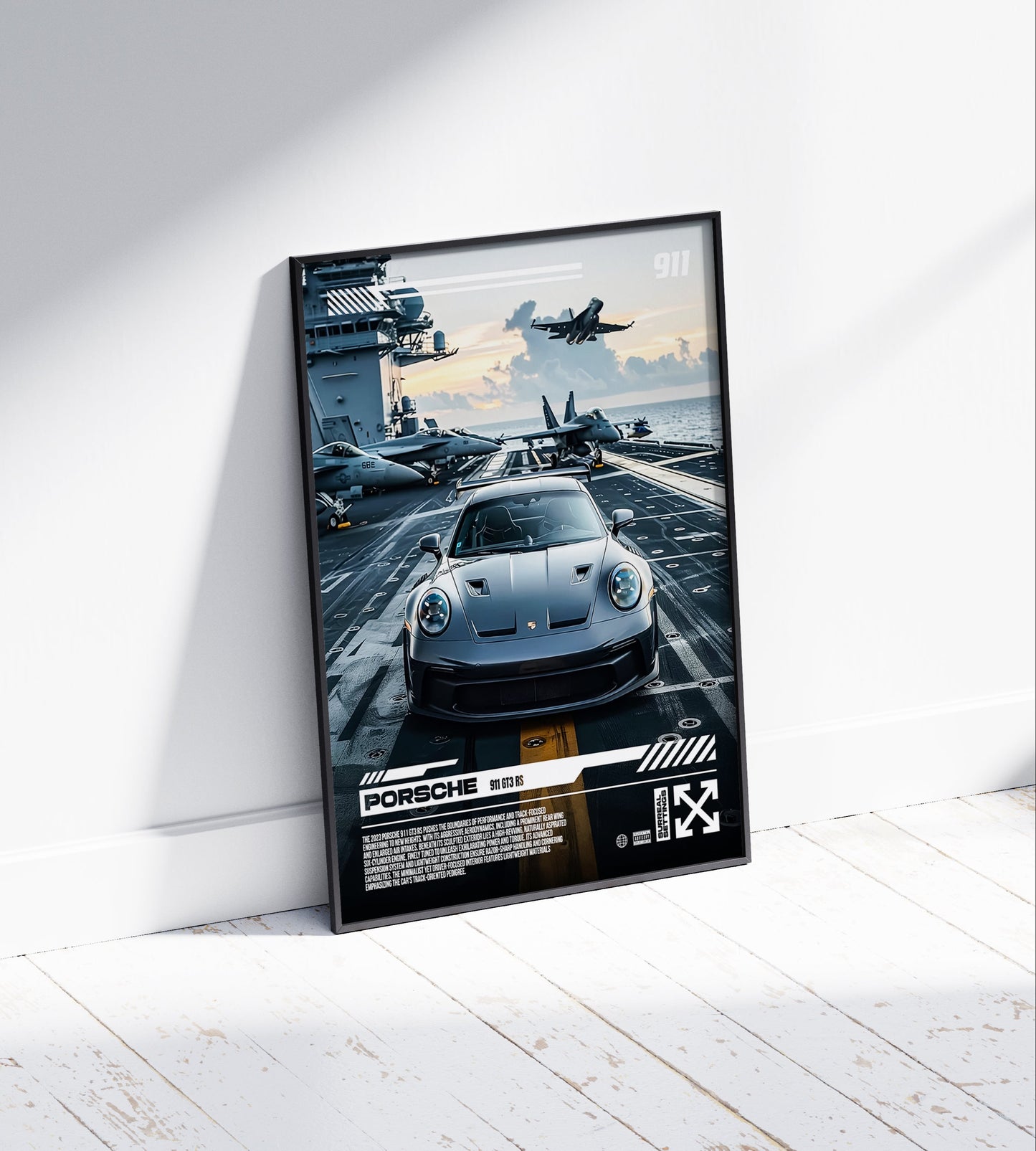 Porsche 911 GT3 RS Air Craft Carrier Poster