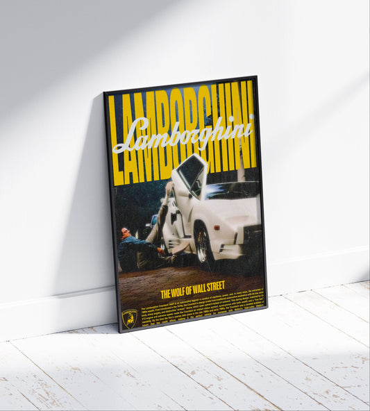 Wall Street Lambo Poster