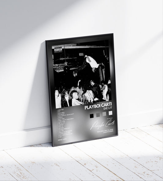 Playboi Carti 'Die Lit' Album Poster