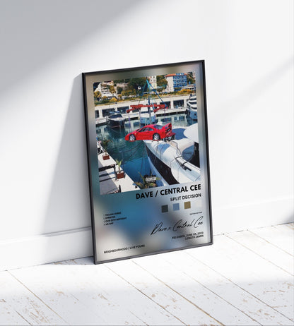 Central Cee & Santan Dave 'Split Decision' Album Poster