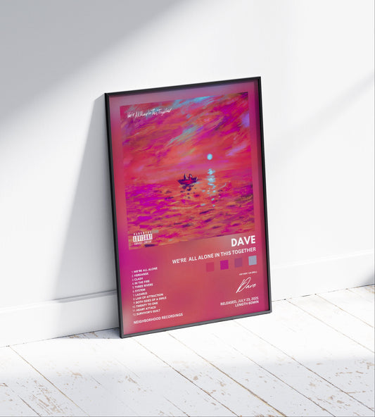 Santan Dave 'We're All Alone in This Together' Album Poster