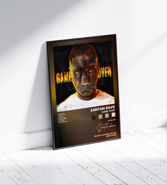 Santan Dave 'Game Over' Album Poster