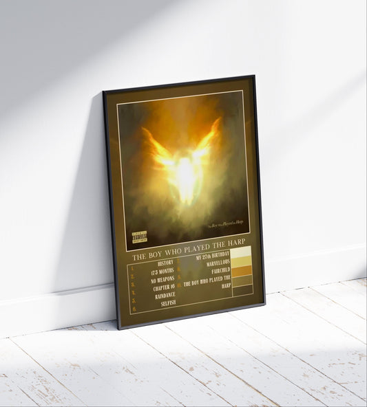 Santan Dave 'The Boy Who Played The Harp' Album Poster