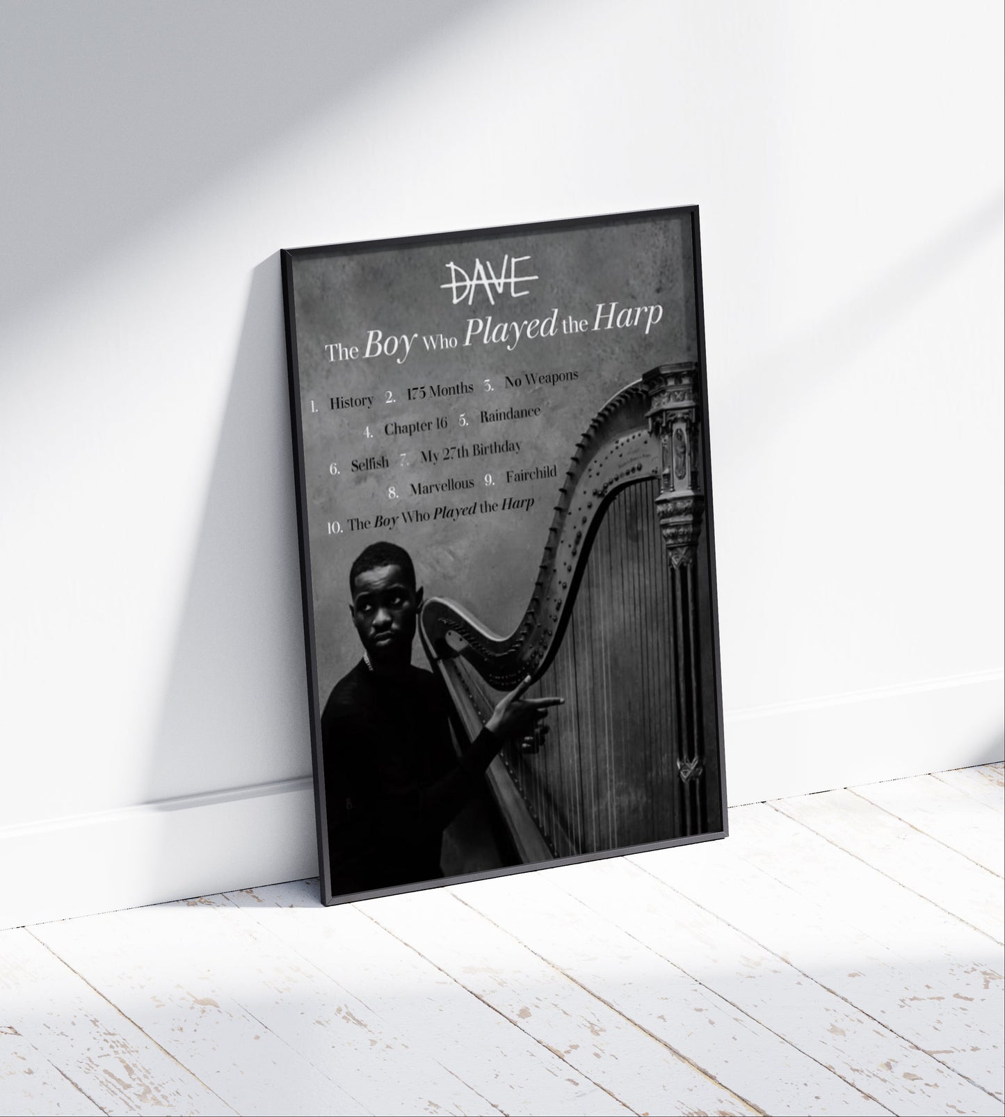 Santan Dave 'The Boy Who Played The Harp' Album Poster
