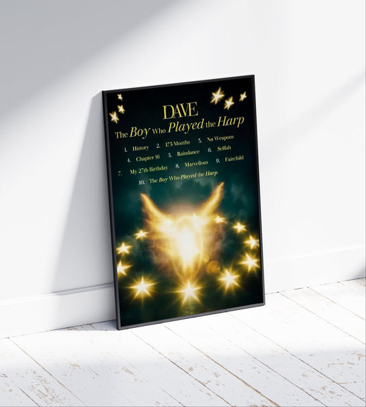 Santan Dave 'The Boy Who Played The Harp' Album Poster