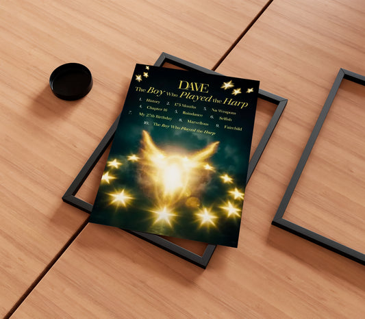 Santan Dave 'The Boy Who Played The Harp' Album Poster