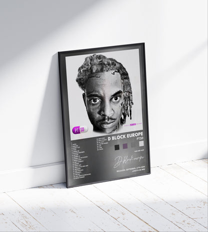 D-Block Europe 'PTSD' Album Poster