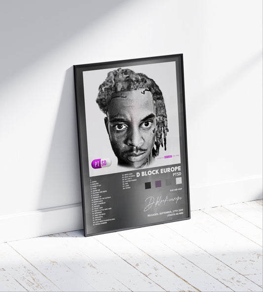 D-Block Europe 'PTSD' Album Poster