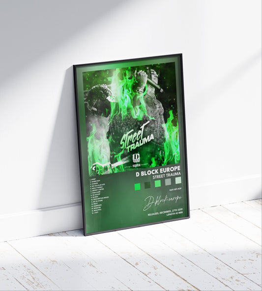 D-Block Europe 'Street Trauma' Album Poster