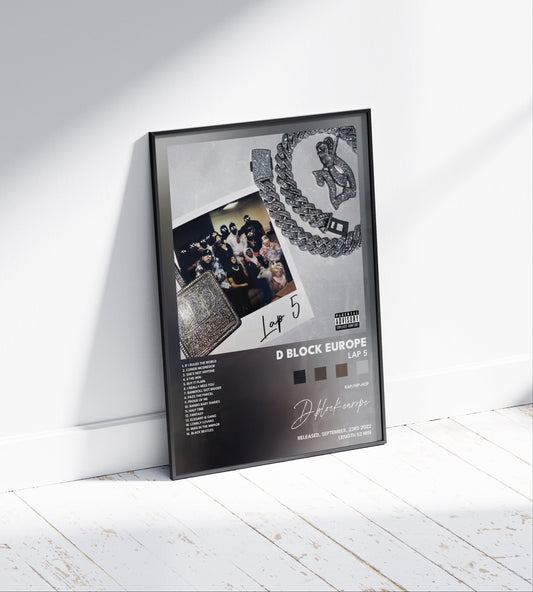 D-Block Europe 'Lap 5' Album Poster